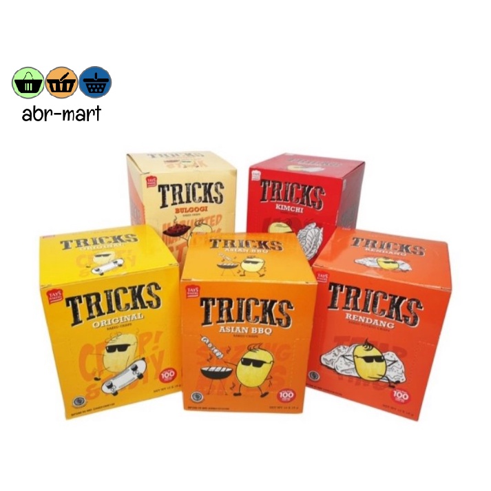 

TRICKS Snack Baked Chips Potato Kentang Box Isi 10 *