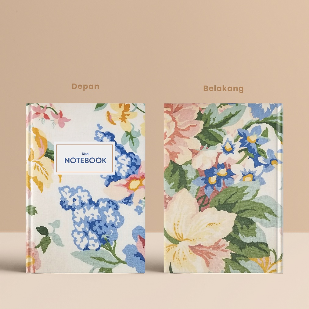 

CUSTOM NOTEBOOK FLORAL / Notes Agenda / Buku diary / Buku Tulis / Journal | A5/A6/B5 120 Lembar