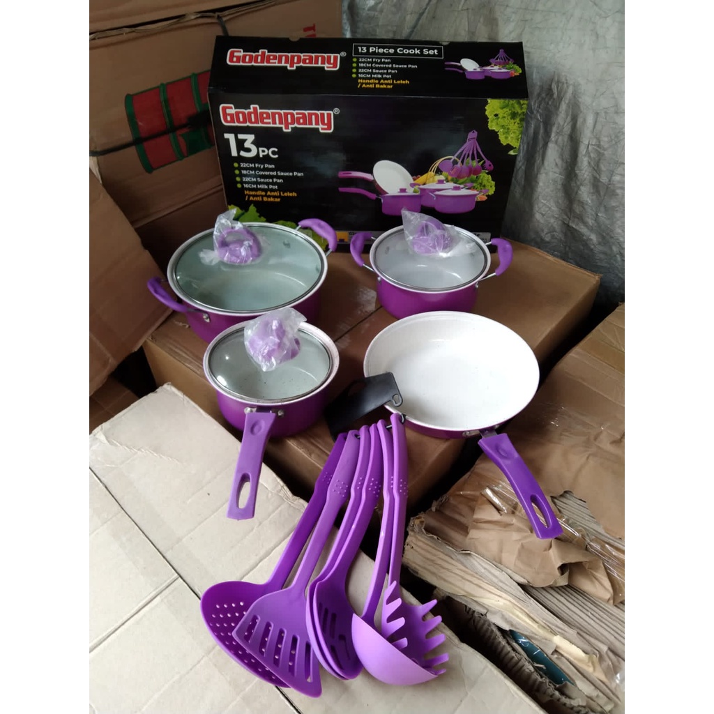Panci Cookware set 13 PC Anti lengket