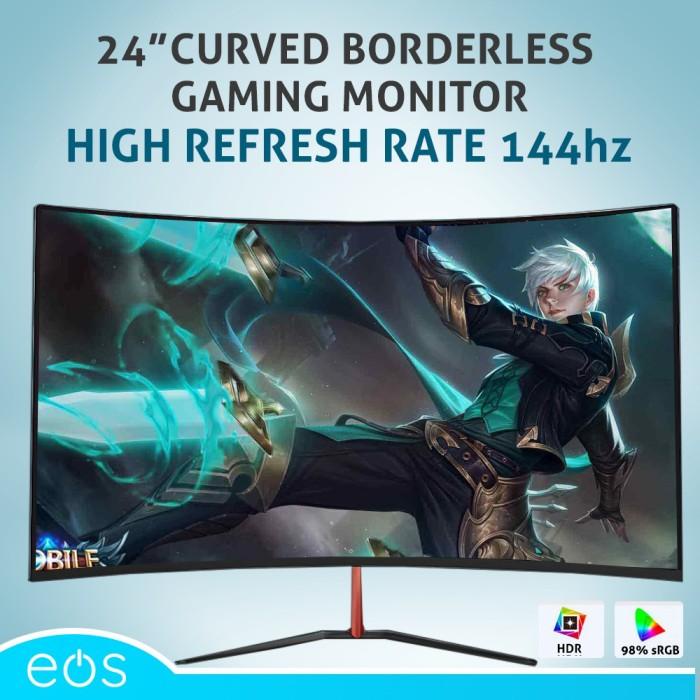 Gaming monitor 24 32 inch Curved Borderless 144 Hz FHD 1920x1080