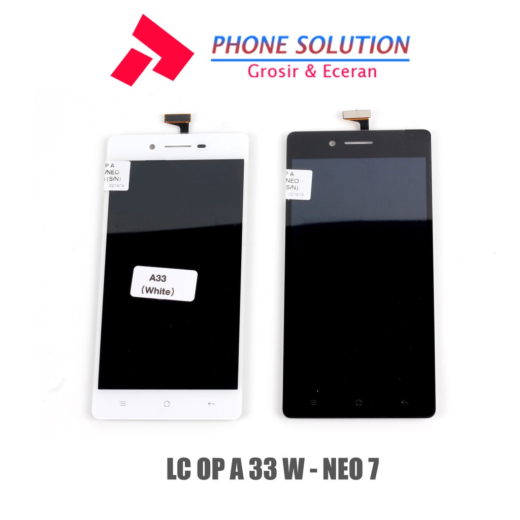 LCD Oppo A33W  LCD Neo 7 Fullset Touchscreen - Parts Kompatibel Dengan Produk Oppo // Supplier LCD Oppo A33W - Garansi 1 Bulan