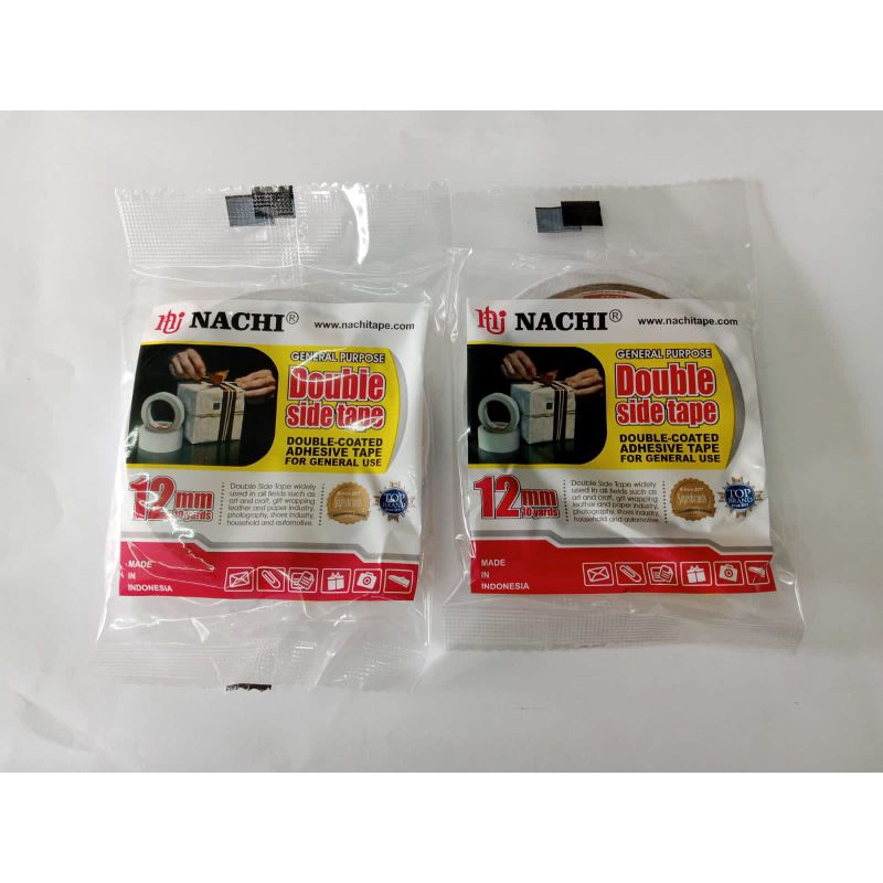 

Double Tape / isolasi bolak balik Nachi 12mm