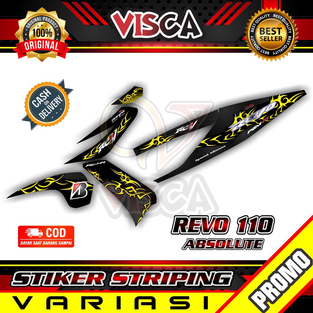 Striping Revo Absolute - Sticker Striping Variasi Lis Revo Absolute - Striping Hologram Revo Absolut