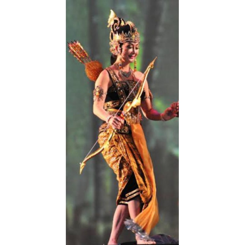 Setelan Kostum Wayang Orang Srikandi