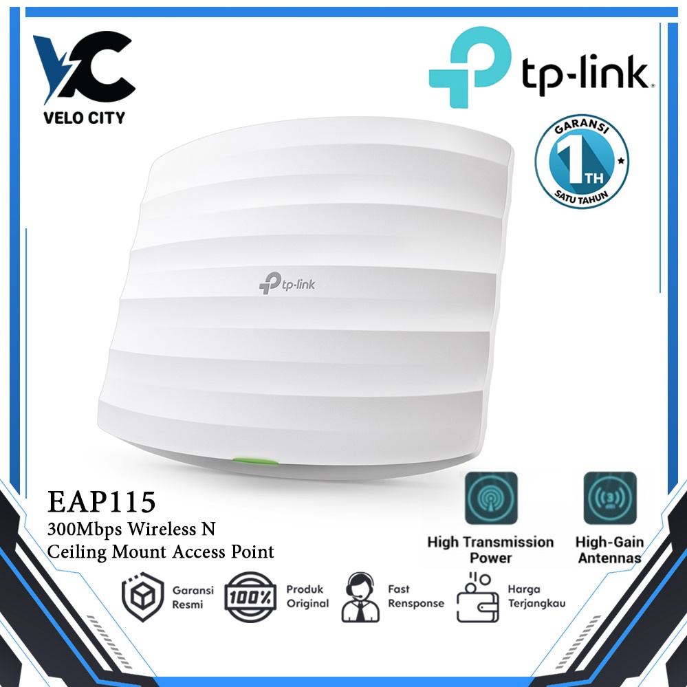 Access Point TP Link EAP115 Wireless N Ceiling - TPLink EAP 115