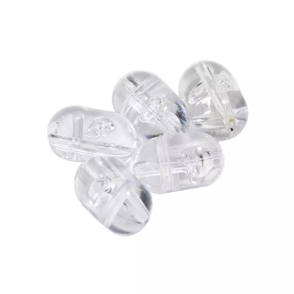 Nickolas1 Manik-Manik Silang Pancing Umpan Keras Ikan Aksesoris Ikan Ikan Gurame Transparan Umpan Pancing Pelampung Bening Beads