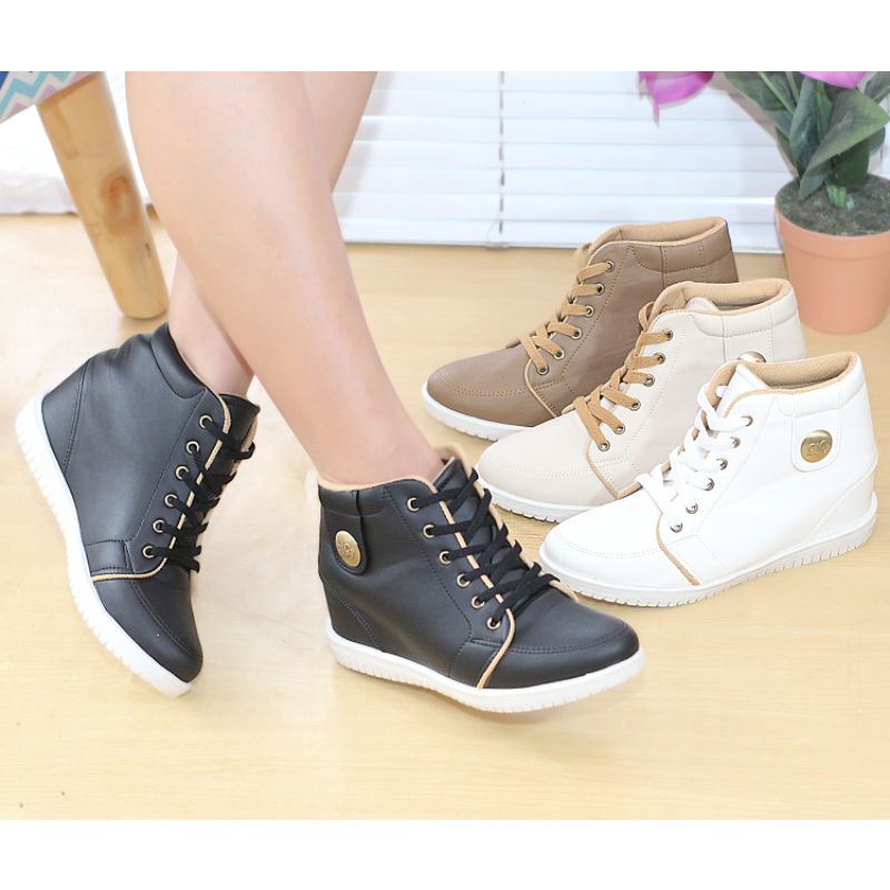 sepatu boots wedges bsr 06