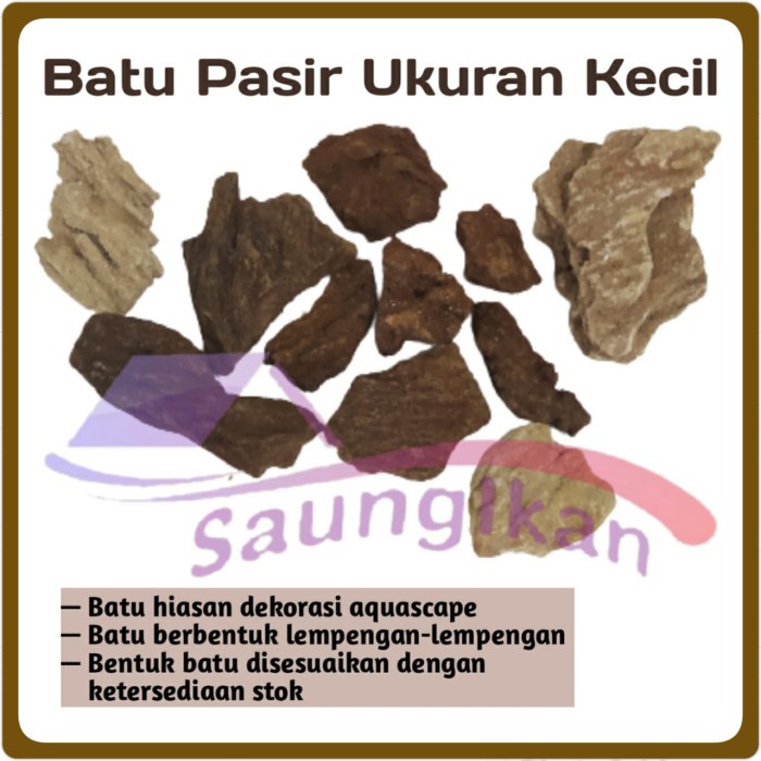 Batu Pasir Sand stone Aquarium Aquascape