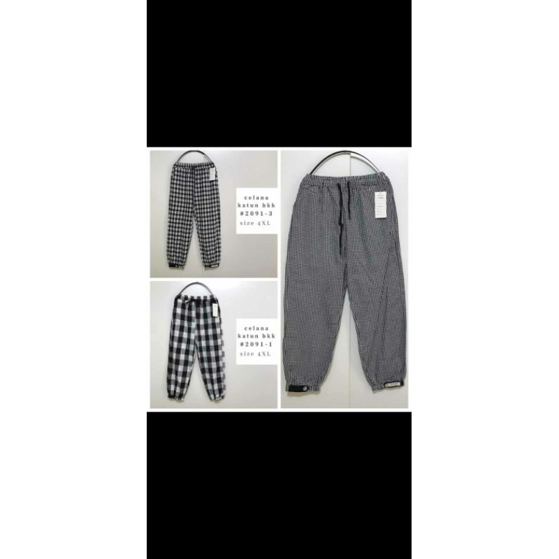 CELANA JOGER KOTAK WANITA