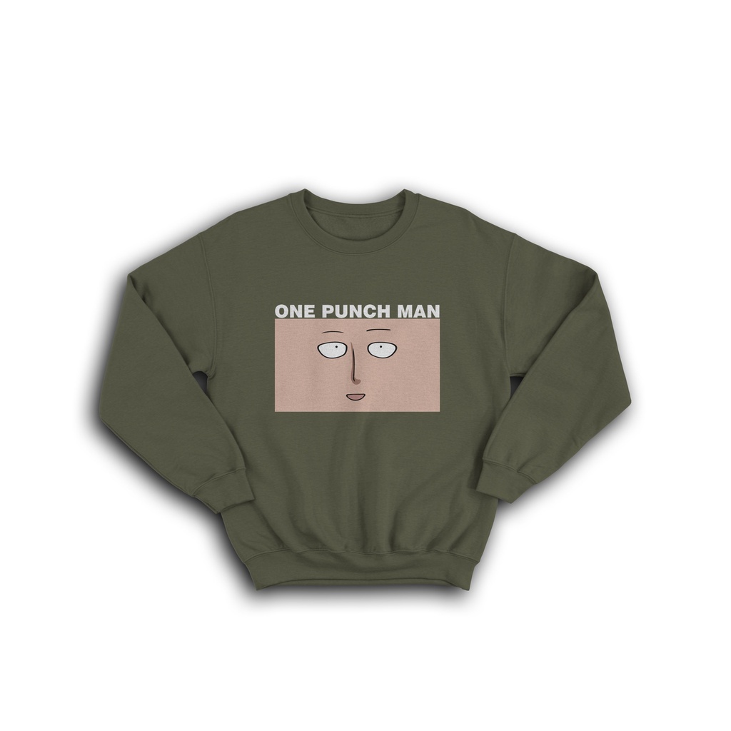 CREWNECK ONE PUNCH MAN SERIES FACE FUNNY