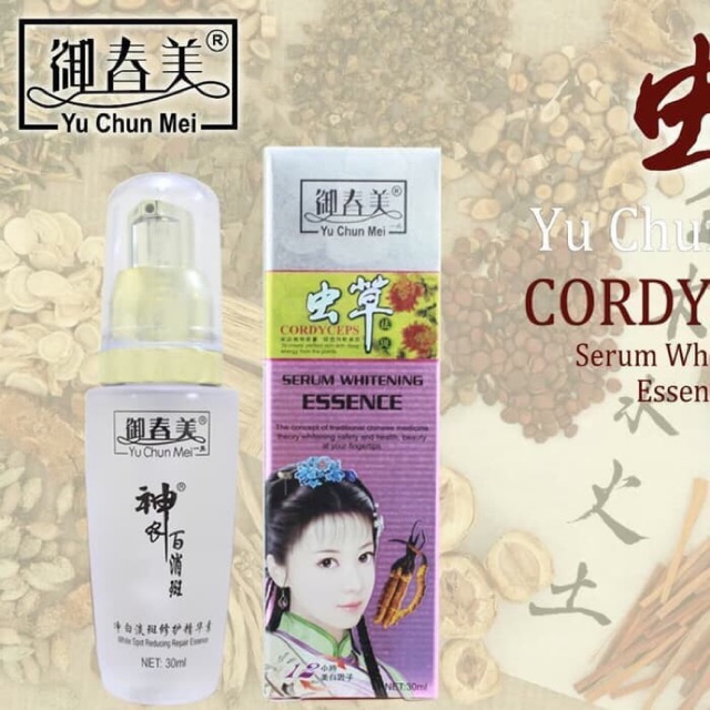 Cordyceps | Yu Chun Mei Serum Whitening Essence 30ml | Serum Pure Gold 24K 40ml ORIGINAL BPOM