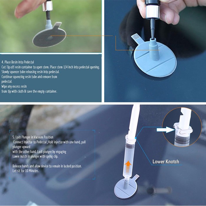 Alat Reparasi Kaca Mobil Retak Windshield Repair Kit Model XJ 01