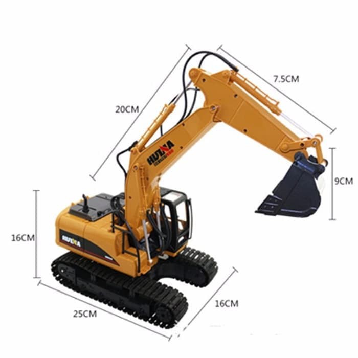 Huina 1550 15 Channel Excavator With Metal shovel Huina 1550-70