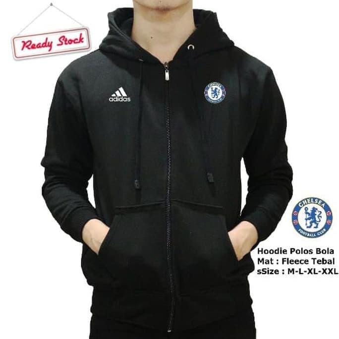 G127O Hoodie Halfzipper Chelsea_ Adidas_ . Jaket Hoodie. Jaket Pria. Jaket Polos Pria. Sweater Polos