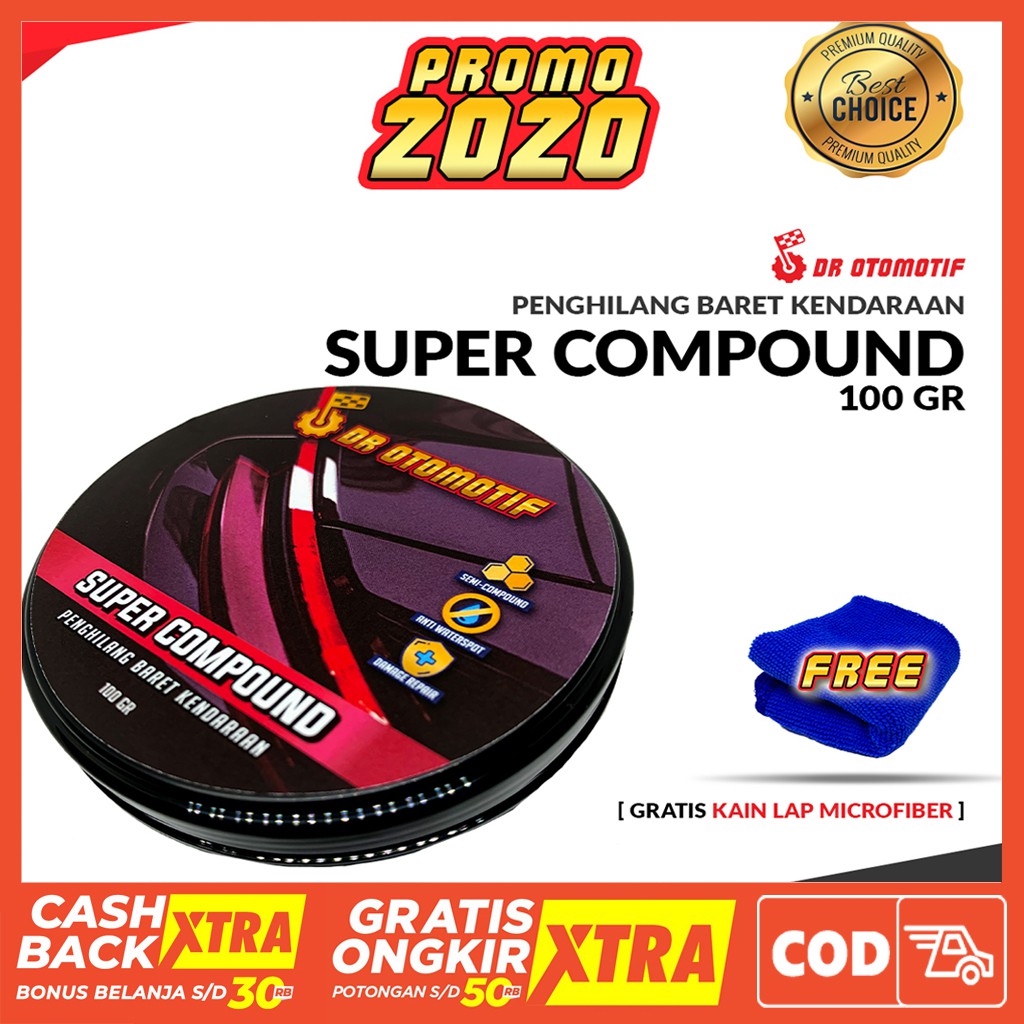 Compound Motor Kompound Body Mobil Penghilang baret Bodi Kendaraan compond Pembersih Lecet Halus Kasar Scratch Remover compon kompon kompond goresan pengkilap pengkilat nano coating ceramic
