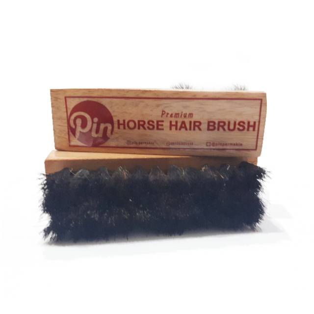 Pin Premium Horse Hair Brush - Sikat Halus Terbuat Dari Bulu Kuda