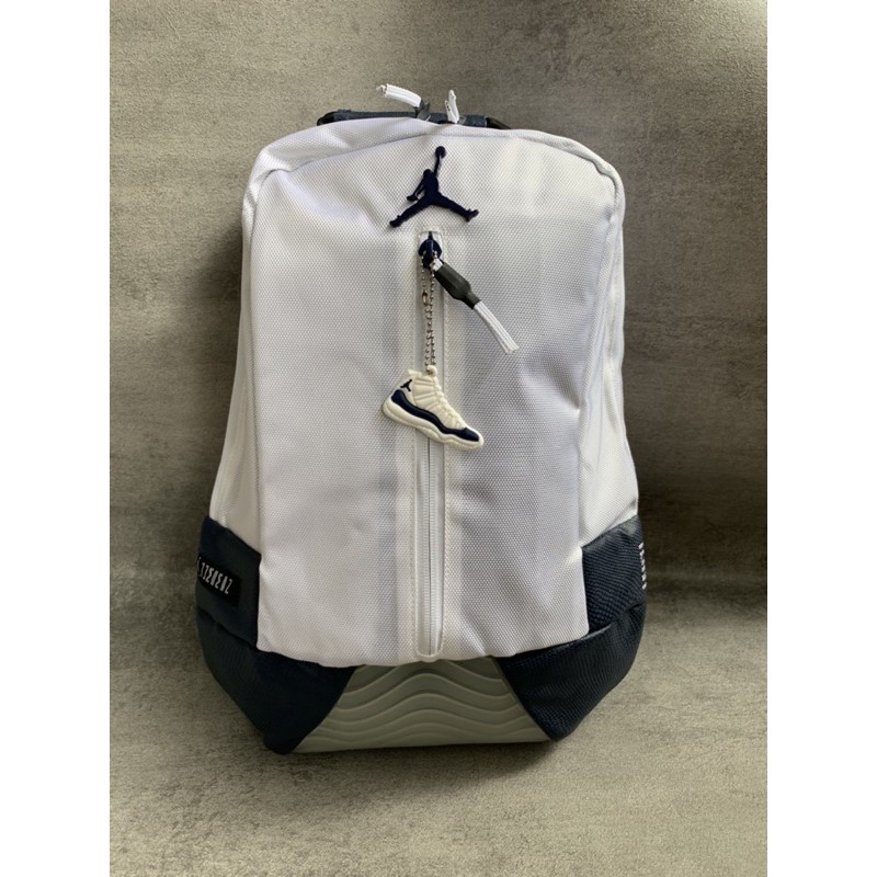 Tas Ransel / Backpack Basketball Jordan JD001 White Navy Premium Import
