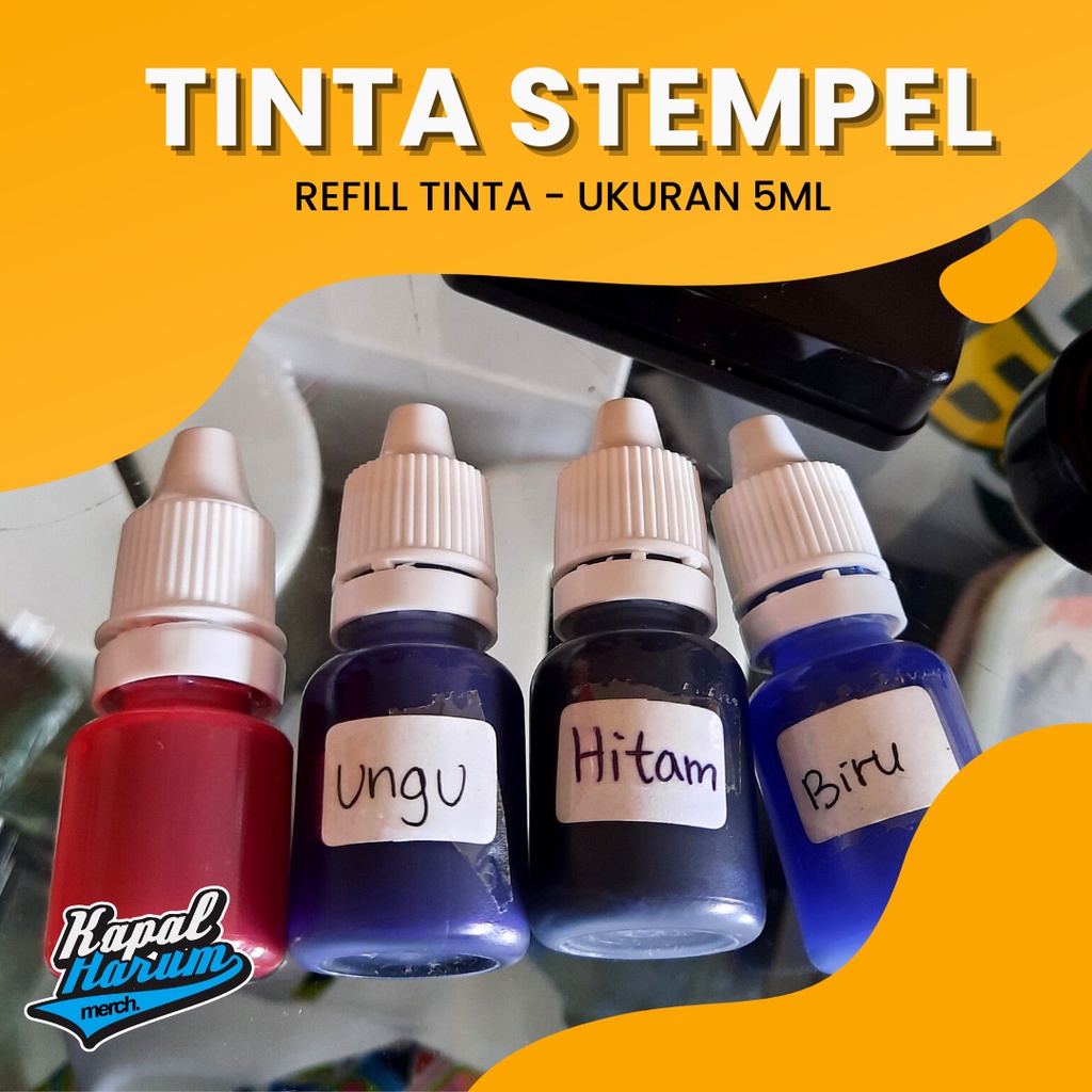

KAPALHARUM Tinta Stempel 5 ML / Tinta Refill / Tinta Isi Ulang