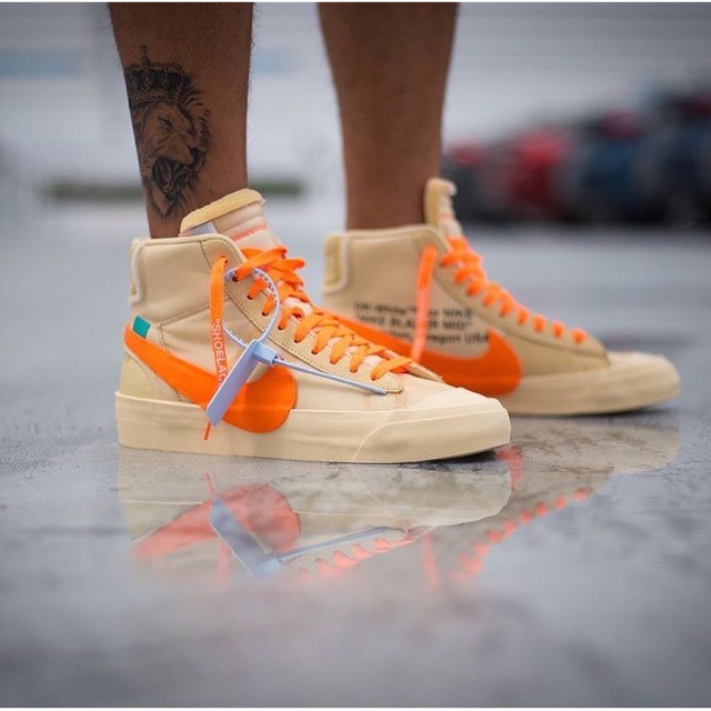 Jual Nike Blazer x Off White Orange 