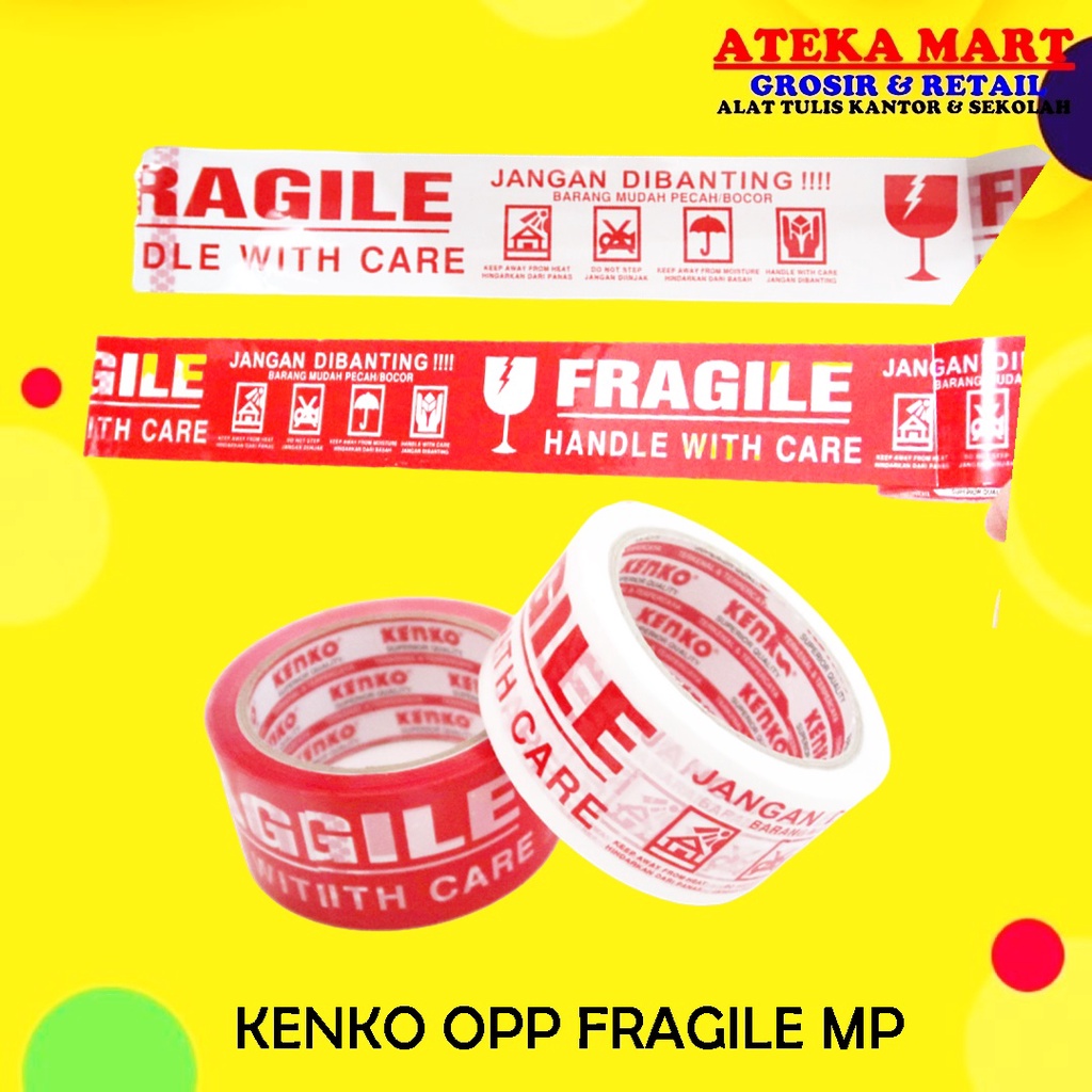 

[ROLL] OPP TAPE KENKO LAKBAN FRAGILE JANGAN DI BANTING