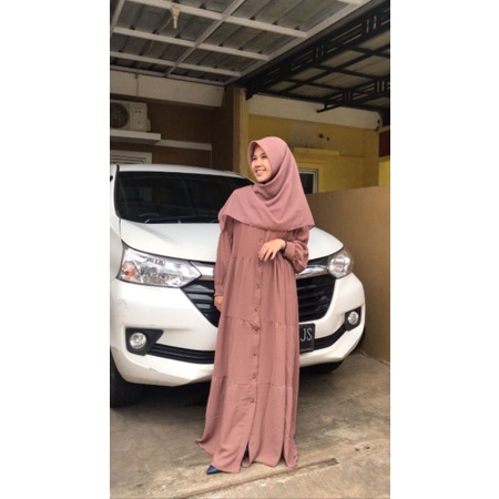 GamisCrinkleFullKancingAktif