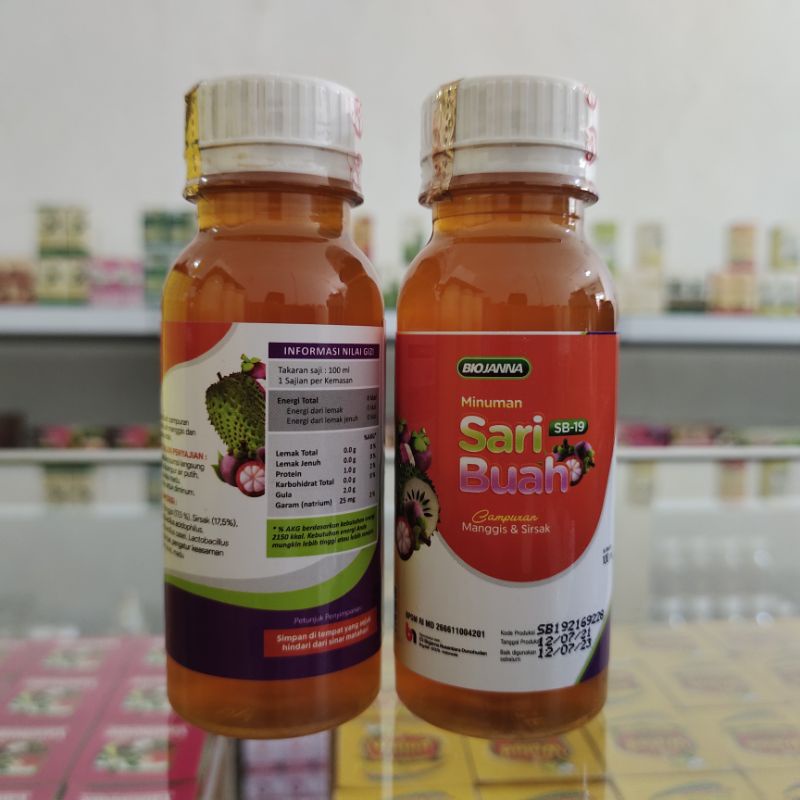 

SARI BUAH PROBIOTIK SB 19 BIOJANNA PEKAT Asli ORI Original Murah