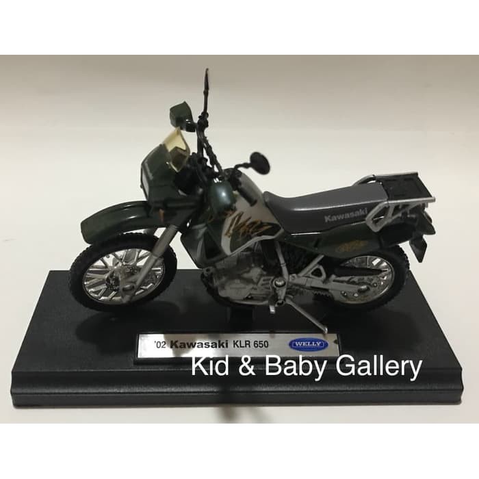 DIE CAST WELLY 02 KAWASAKI KLR 650 [ MR 060 ]