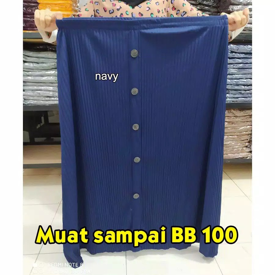 JUMBO XXL!!! Rok plisket kancing model terbaru