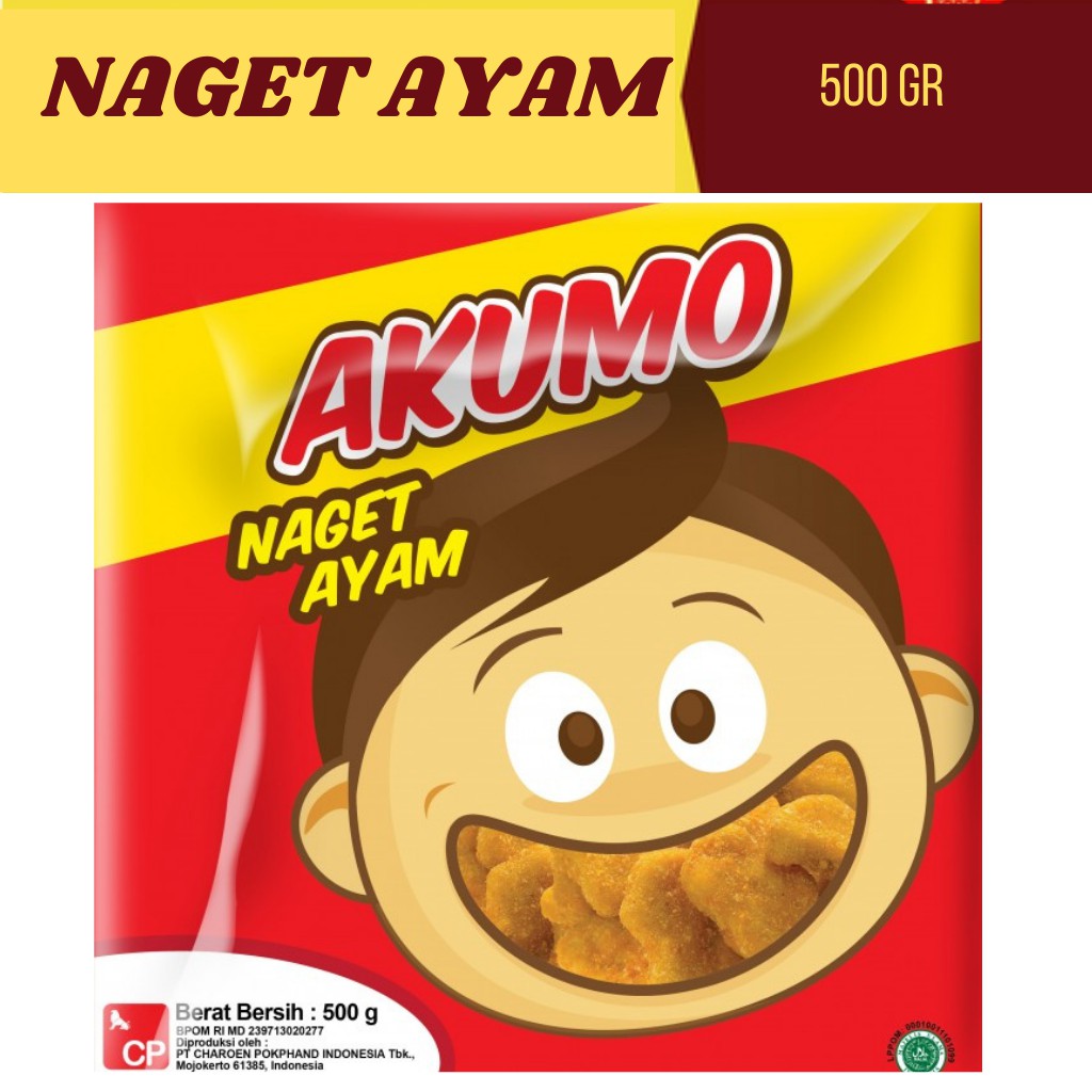 

Chicken Nugget Akumo 500 Gr/Naget Ayam Akumo 500 Gr/Ayam Naget Akumo Murah/Food Frozen Ayam Naget