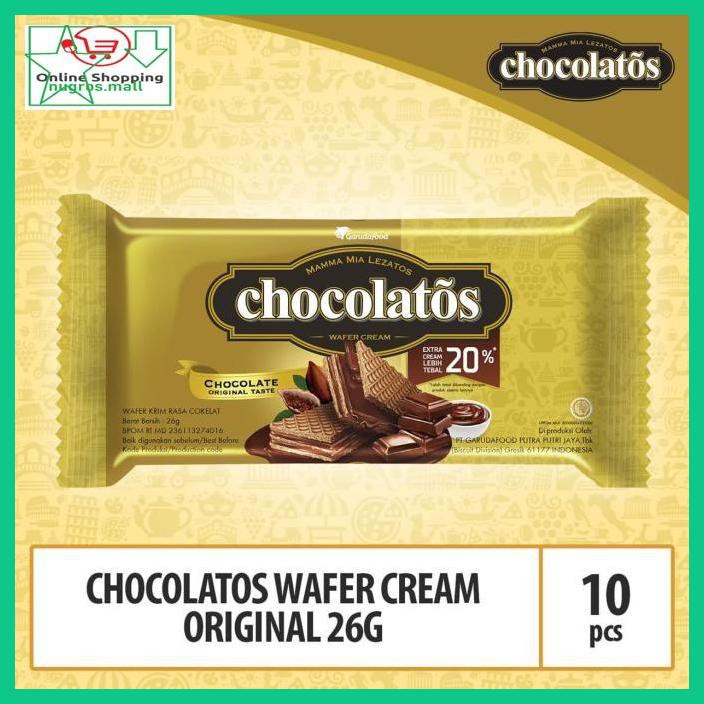 

U79Iytut- Chocolatos Wafer Cream Original - 26G (Wafo8) By Garudafood Ae5Wrf4-