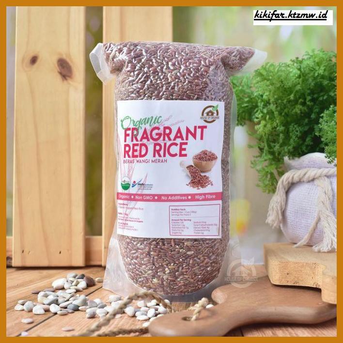 

ANEKA-BERAS- HOUSE OF ORGANIX FRAGRANT RED RICE ( BERAS MERAH WANGI ) 1 KG -BERAS-SEHAT.