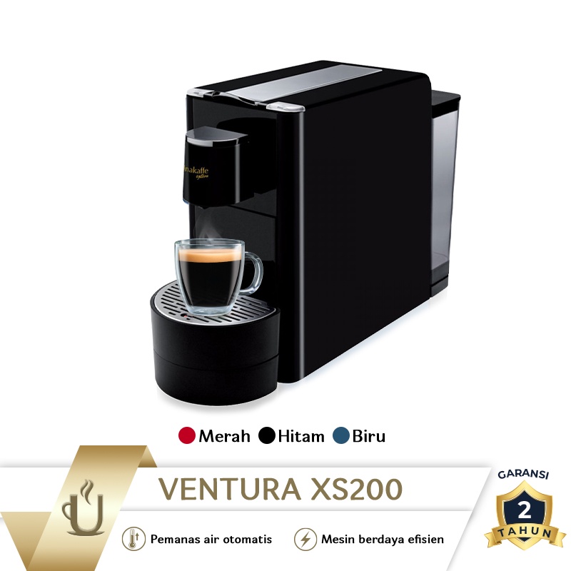 Unakaffe System Mesin Kopi Kapsul Ventura XS200 Hitam