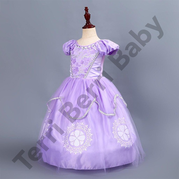 dress kostum baju princess dres princes prinses sovia sofia the first anak kostum sofia the first an