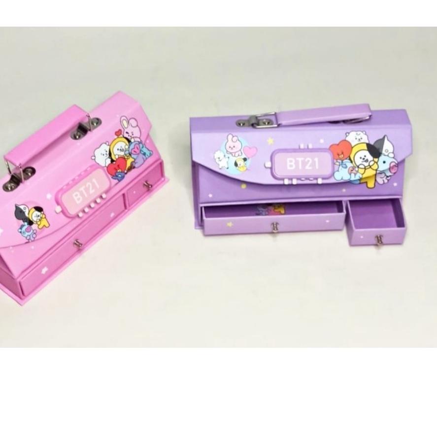

Update - Kotak Pensil Karton+Kode Kunci/Tempat Pensil/ Pensil Case e/ Pin