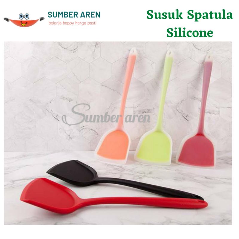 Susuk Spatula Silikon Sutil Sodet Masak SilikoAnti Lengket Tahan Panas