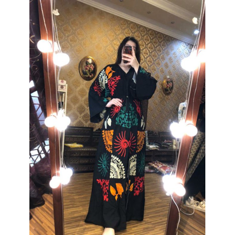 Jalabiyah etnik ORİGİNAL Mesir bordir handmade