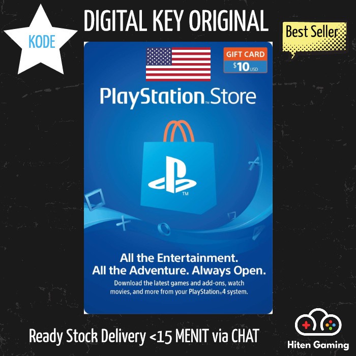 playstation 4 $10 gift card