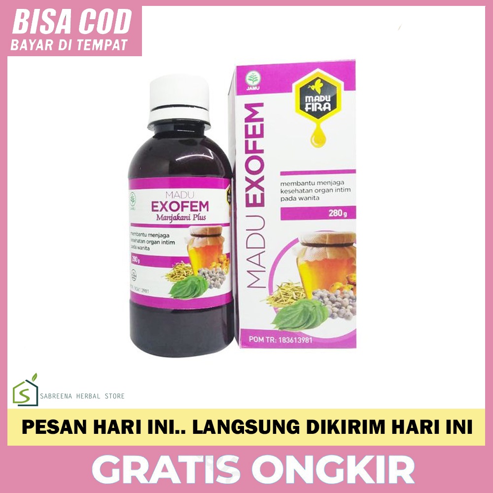 Madu EXOFEM Original - Obat Radang Panggul - Obat Infeksi Radang Panggul - Nyeri Perut Bagian Bawah