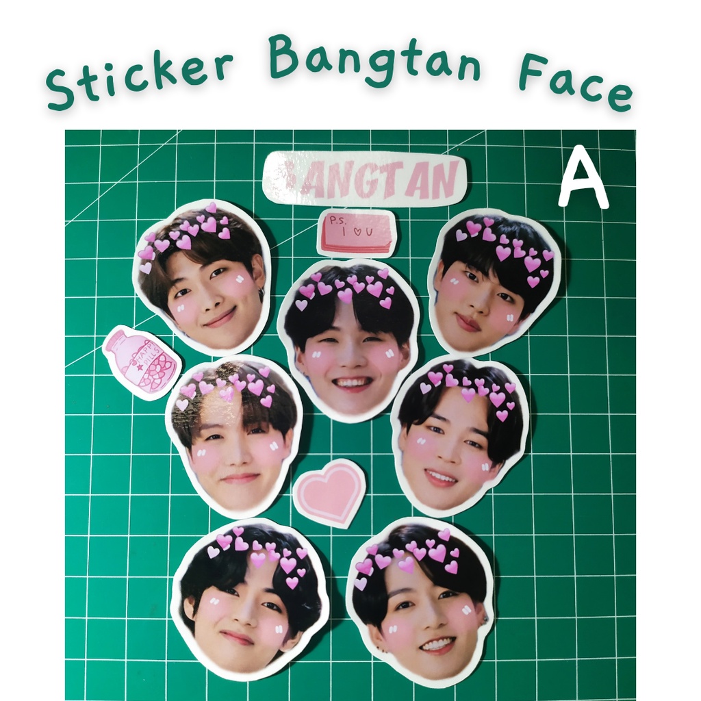 

STICKER KPOP BTS FACE