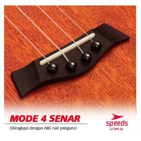 Ukulele Gitar Akustik Kayu Sopran 4 Senar Nylon