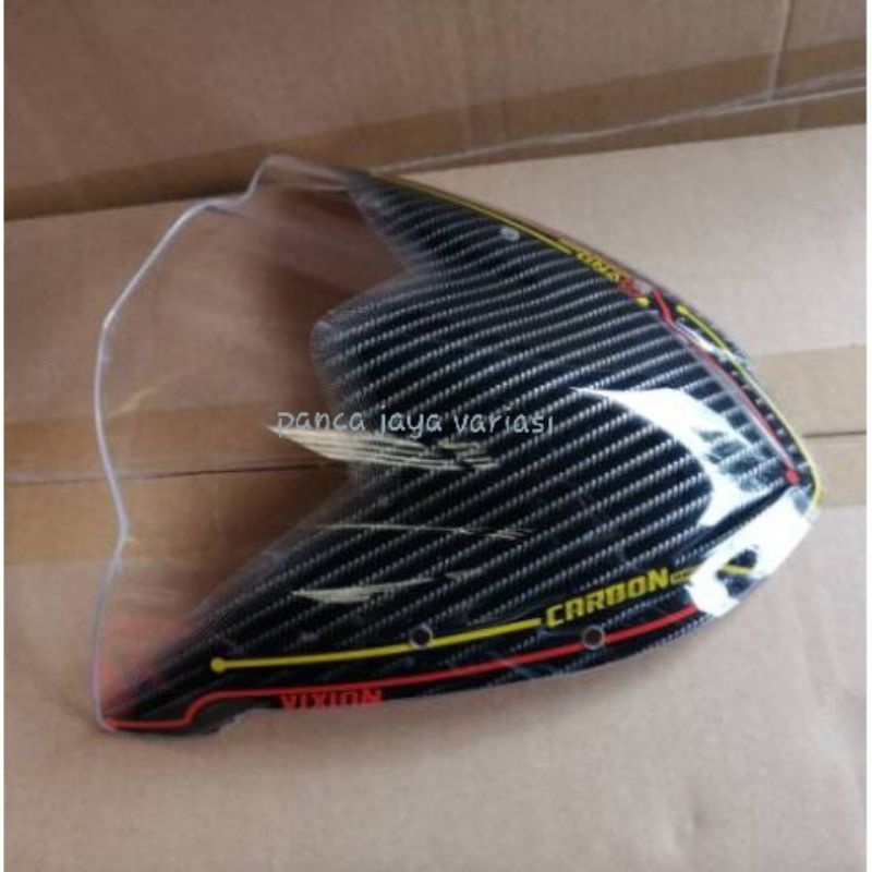 Visor Vixion Winshield Vixion Nvl Karbon Merk VND Original