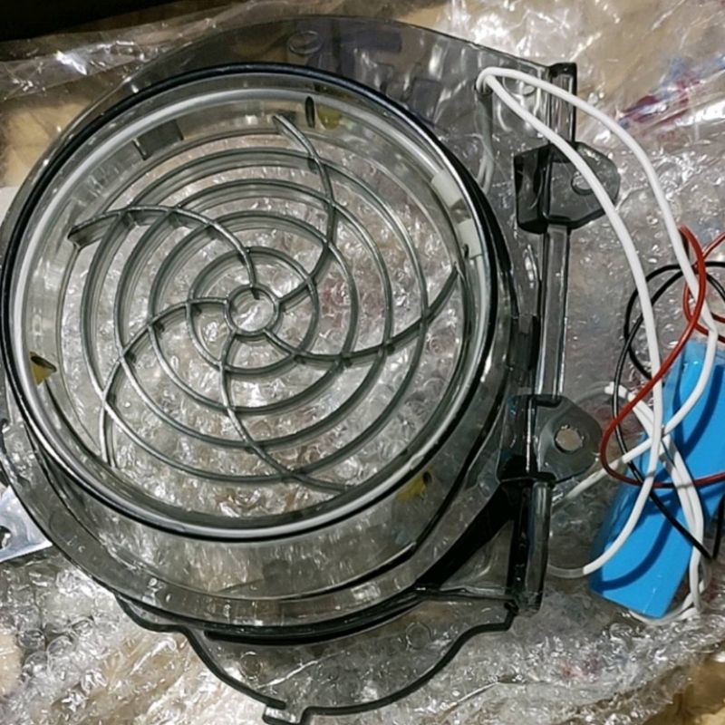 COVER TUTUP KIPAS TRANSPARAN PLUS LAMPU LED BEAT KARBU, BEAT FI