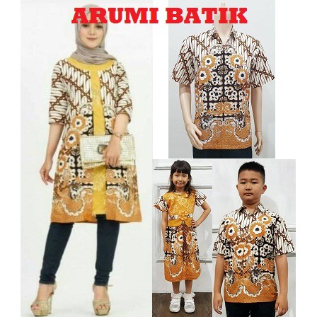 Sarimbit Couple Set Keluarga Muslim Tunik Batik 2798 Nadhira Parang