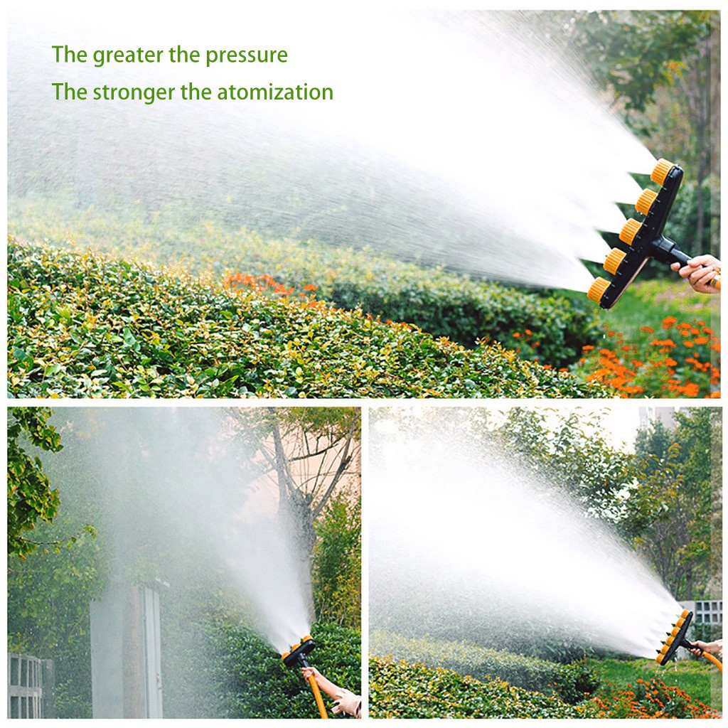 Mi.more Sprinkler Air Irigasi Taman 3/4/5/6 Nozzle Atomisasi Drip Air Sprayer untuk Pertanian Rumput Taman Patio