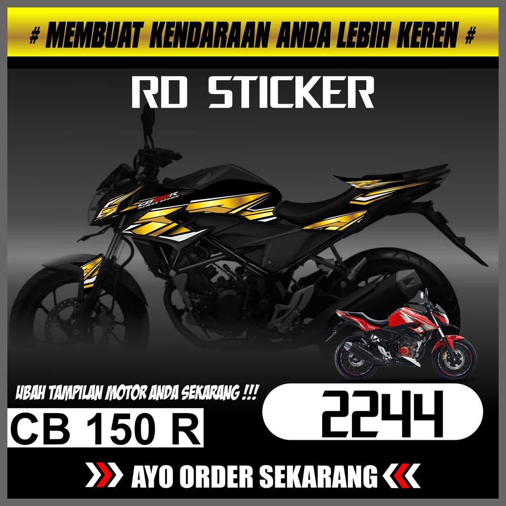 Striping CB 150 R FACELIFT 2016-2018 Striping CB 150 R FACELIFT Decal Motor CB 150 R FACELIFT stripi