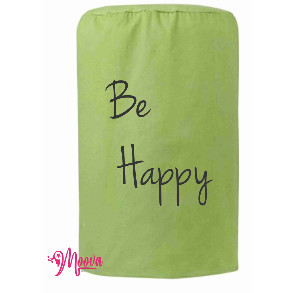 Cover Galon/Sarung Galon/Tutup Galon Motif Be Happy Sablon Keren murah