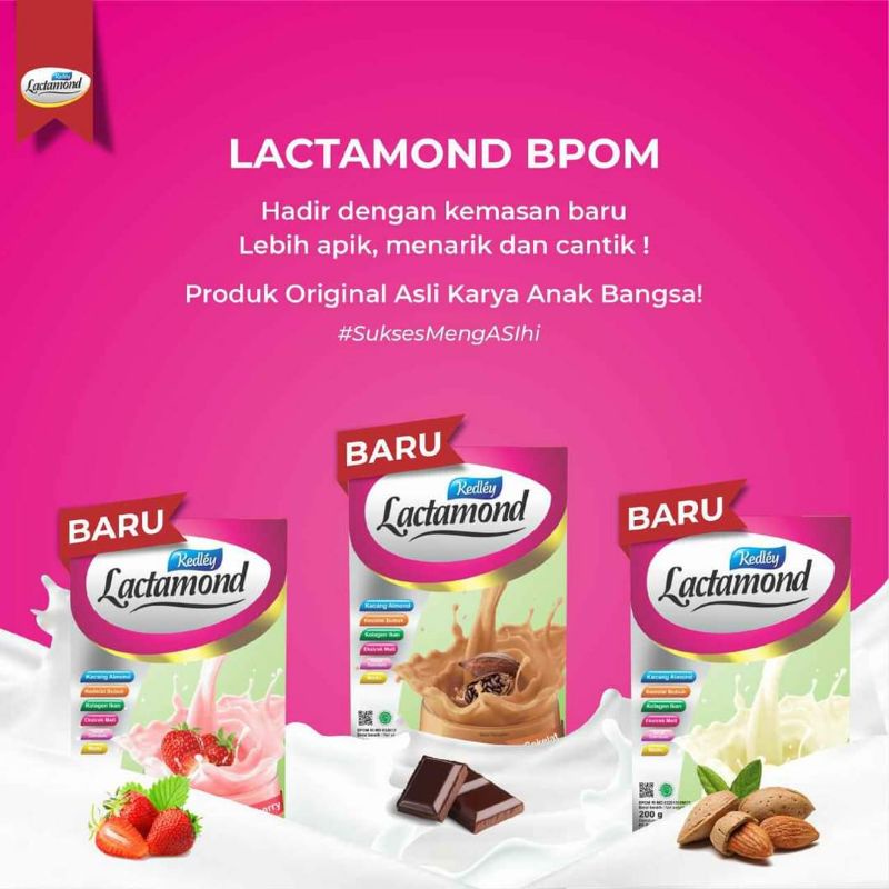 LACTAMOND SUSU  PELANCAR ASI BOOSTER ASI KACANG ALMOND