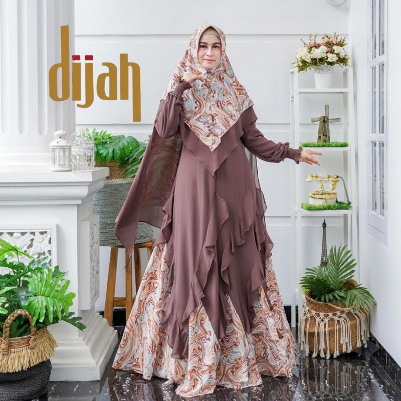 Dijah syar'i coklat