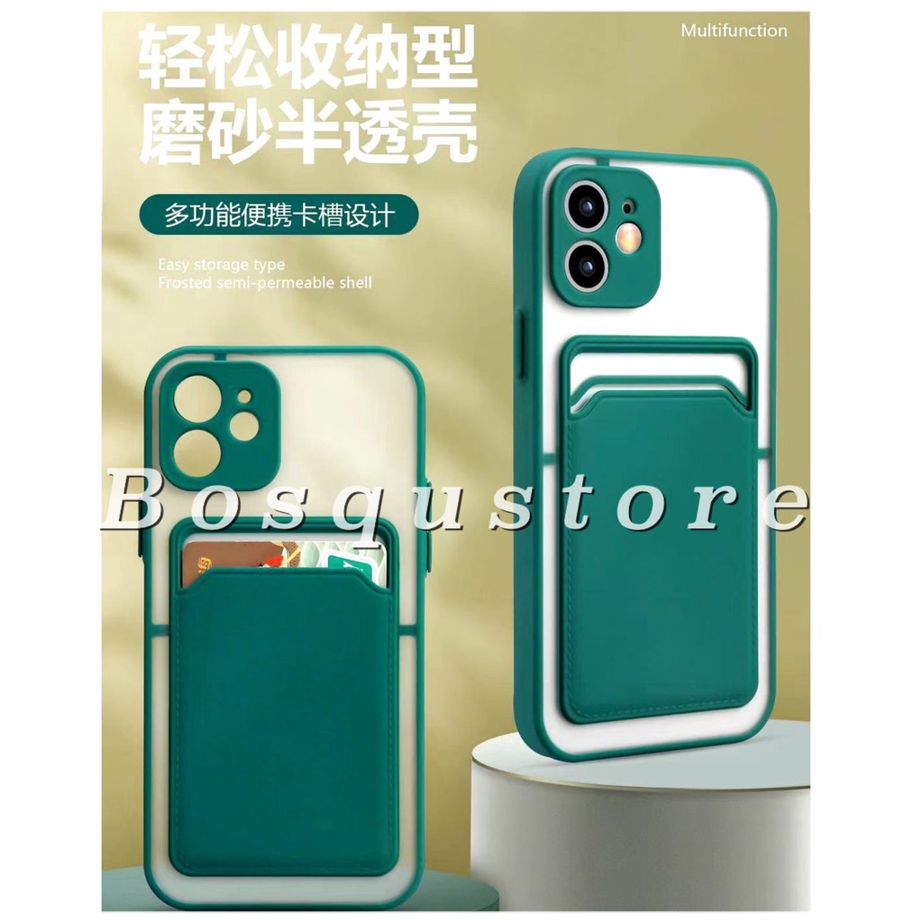 CASE MACARON SLID CARD SAMSUNG A03S/ A22 4G/ A22 5G/ A32 5G/ A01CORE/ J2PRIME/ J7PRIME/ GRANDPRIME/ FUZE CASE DOVE MACARON PROTECTOR SLOT KARTU