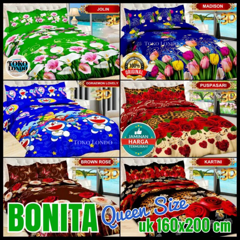 QB2 SPREI BONITA QUEEN SIZE/ SPREI BONITA 160x200 / SPREI QUEEN BONITA / BONITA SPREI QUEEN / SPREI BONITA 160x200